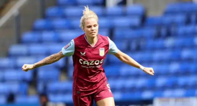 Rachel Daly celebrates