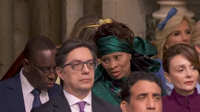 Senegal’s President Macky Sall was seated next to his Foreign Minister Aïssata Tall Sall