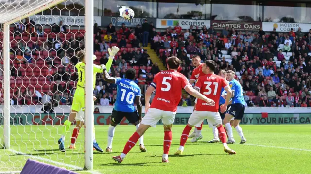 Jack Taylor scores for Peterborough at Barnsley