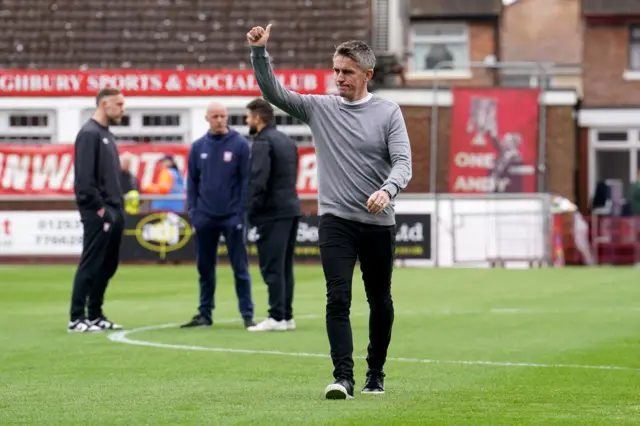 Ipswich Town boss Kieran McKenna before his side's game at Fleetwood