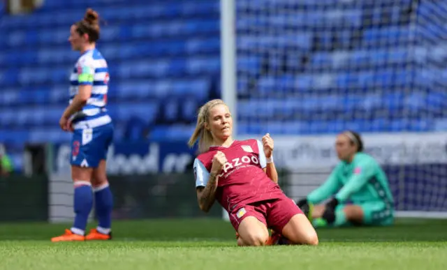 Rachel Daly celebrates