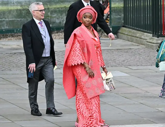 Eva Omaghom arriving at Westminster Abbey -  6 May 2023