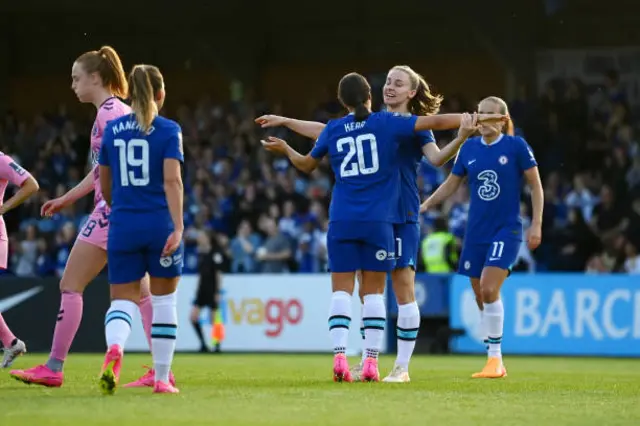 Sam Kerr celebrates