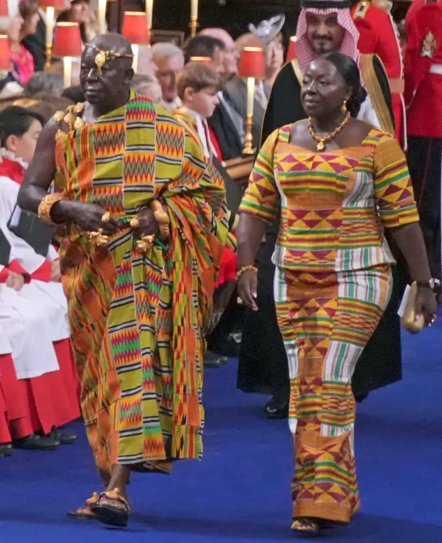 Ashanti Otumfuo Osei Tutu II and his wife Lady Julia Osei Tutu - 6 May 2023