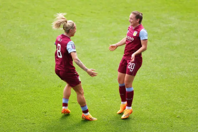 Rachel Daly celebrates