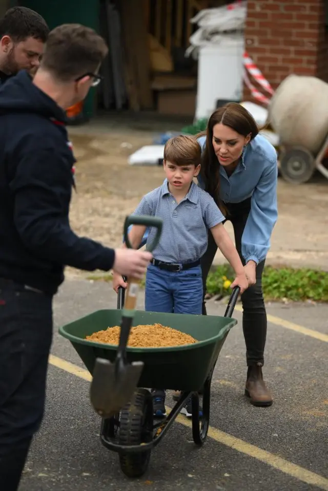 Prince Louis and Catherine, Princess of Wales