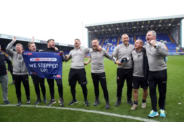 Northampton celebrate promotion