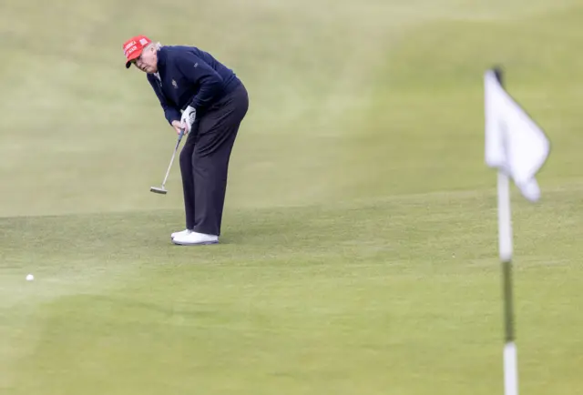 Trump plays golf in Ireland amid multiple investigations and an ongoing civil lawsuit