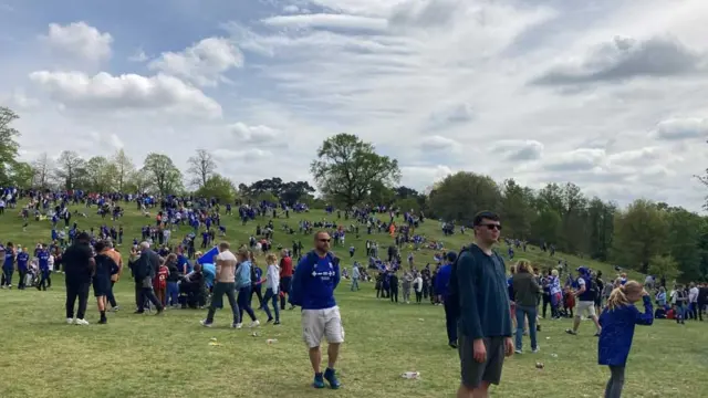 Fans leave Christchurch Park