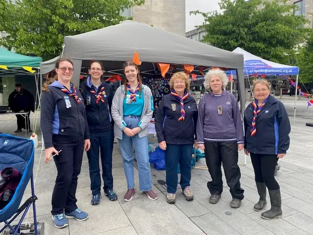 A group of girl guides in Southampton