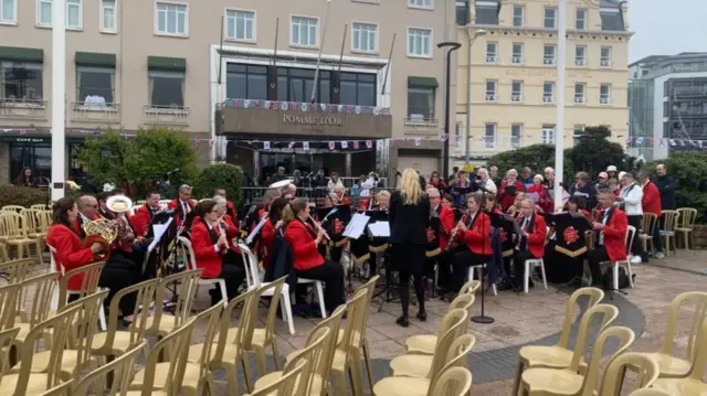 La Ronde Concert Band and Jersey Festival Choir at Liberation Square