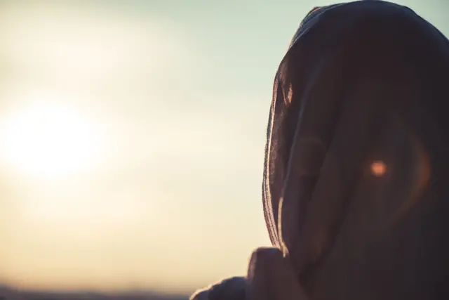 stock image of woman in hijab