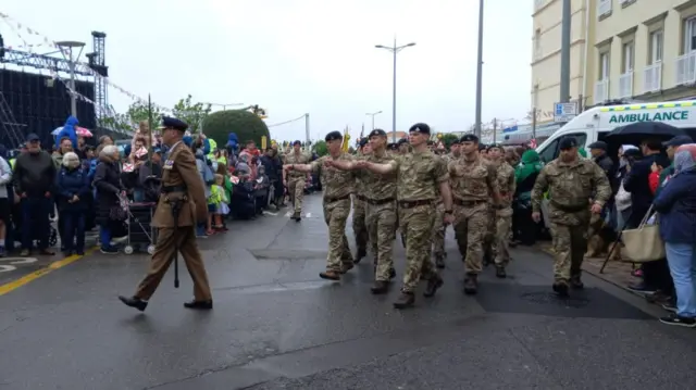 Army marching