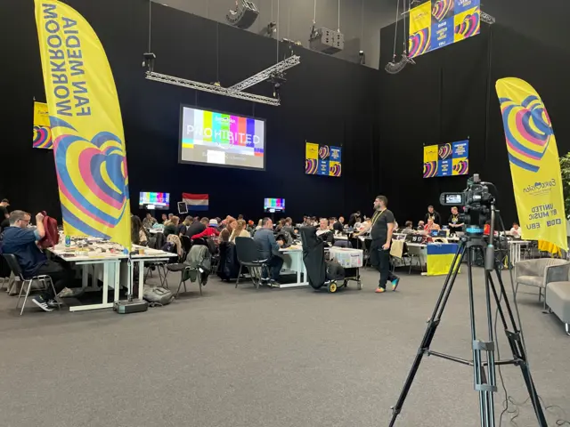 Eurovision press room