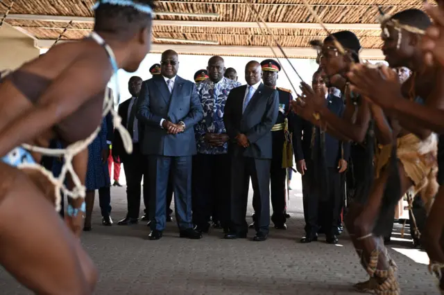 President Mokgweetsi Masisi  and Félix Tshisekedi