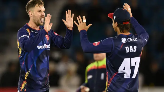 Essex celebrate wicket