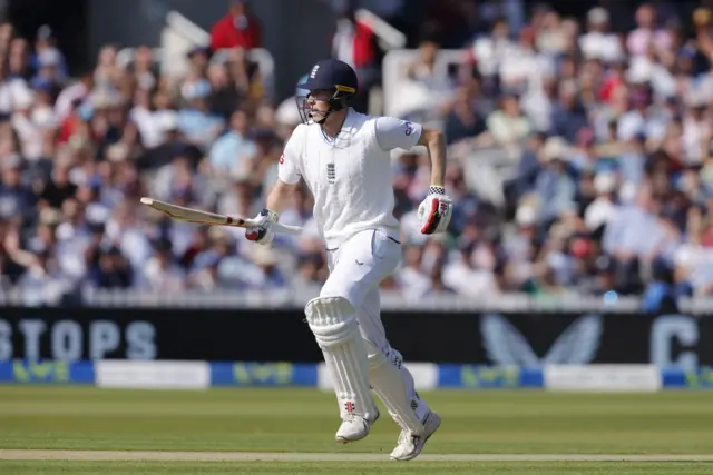 England's Zak Crawley in action