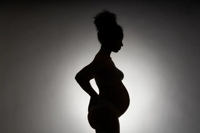 A pregnant woman