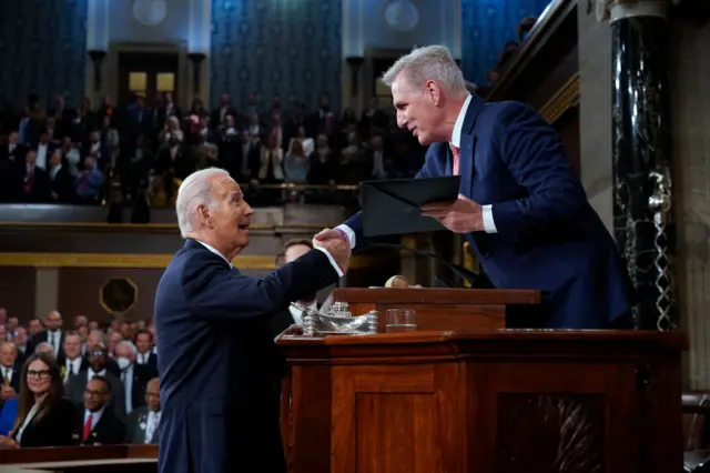 McCarthy and Biden at the State of the Union 2023