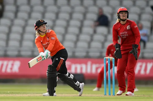 Tammy Beaumont batting for The Blaze