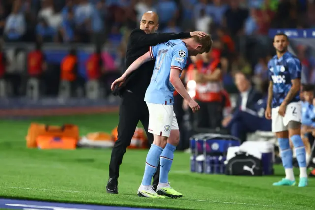 Pep Guardiola and Kevin de Bruyne