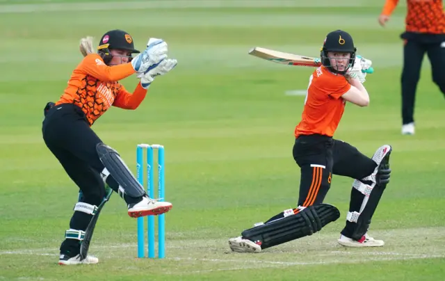 The Blaze's Sarah Bryce batting