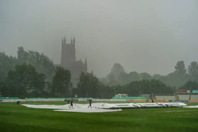 Rain lashes New Road in Worcester