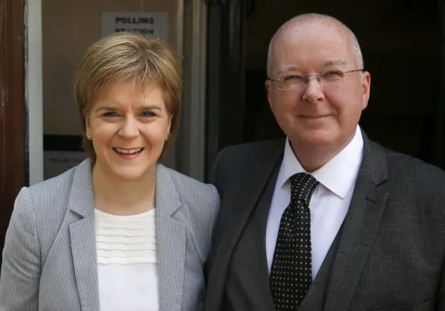 Nicola Sturgeon and Peter Murrell