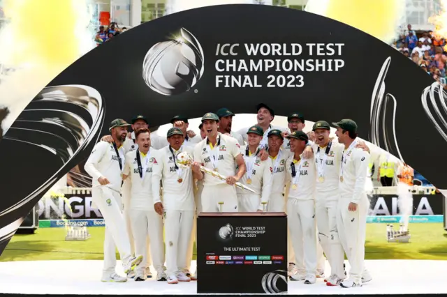 Pat Cummins lifts ICC mace