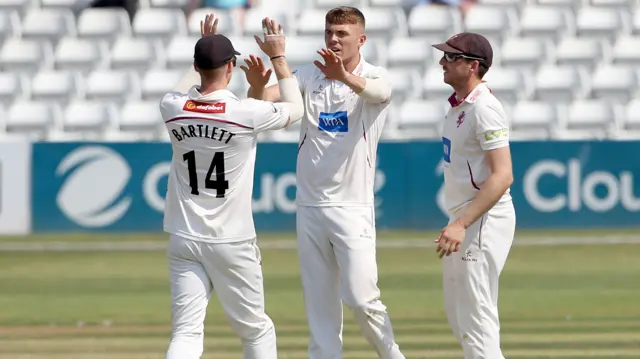 Kasey Aldridge celebrates wicket