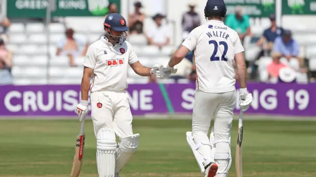 Alastair Cook and Paul Walter