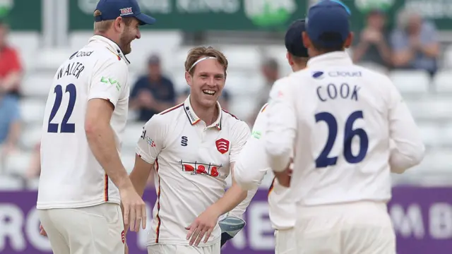 Essex celebrate wicket