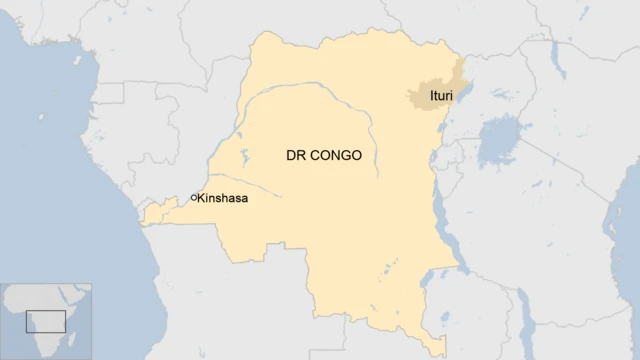 Map of DR Congo