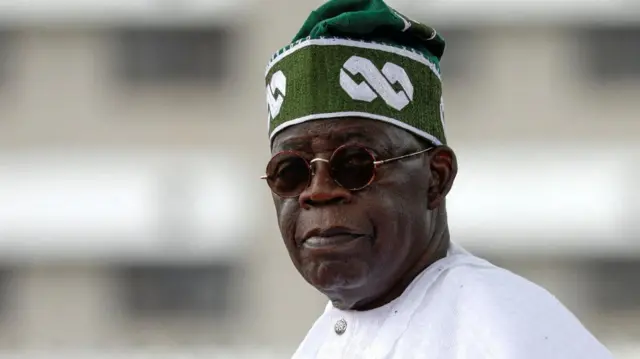 Nigeria's President Bola Tinubu looks on after his swearing-in ceremony in Abuja, Nigeria May 29, 2023