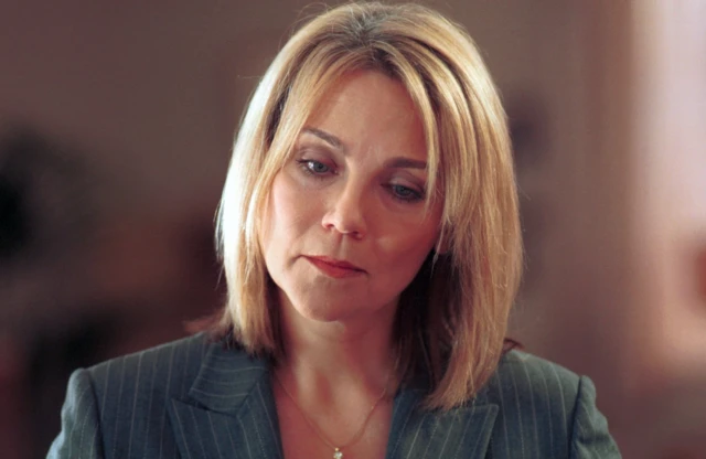 The actor Lorelei King in Jonathan Creek reflecting on the loss of her on-screen husband in 2004