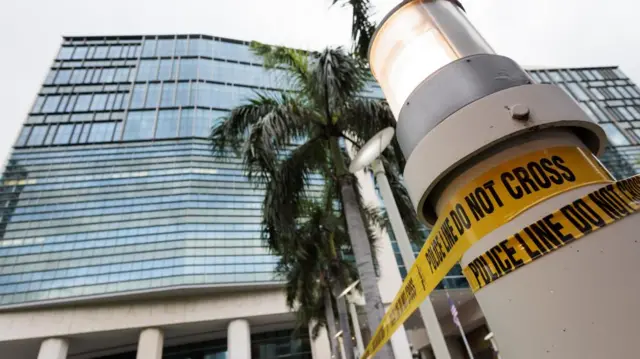 Security was being ramped-up around Miami's Wilkie D. Ferguson Jr. Courthouse