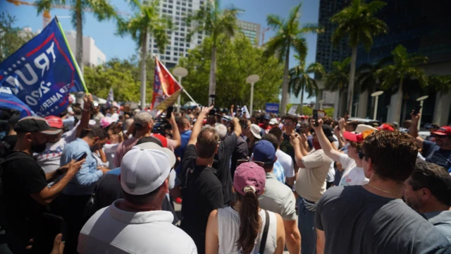 Protests outside Miami courtroom