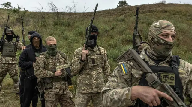 Ukrainian forces in the Kyiv region