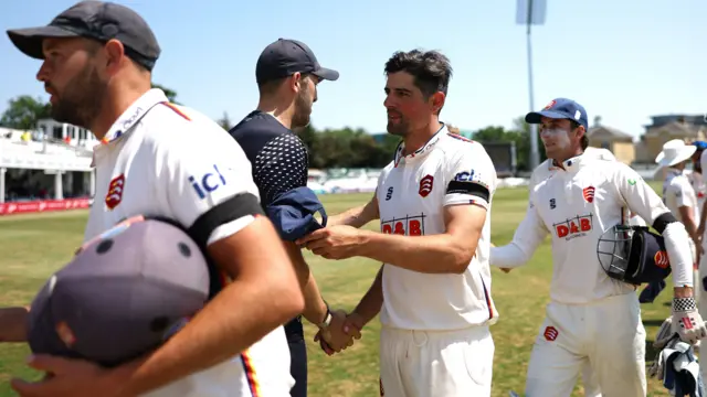 Essex celebrate victory over Somerset