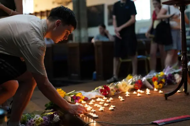 A vigil was held at St Peter's church in Nottingham last night