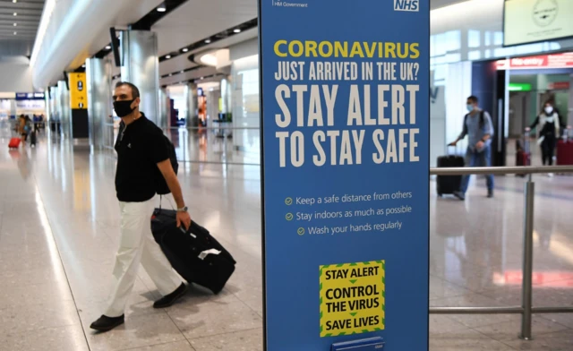 Heathrow Airport under covid restrictions