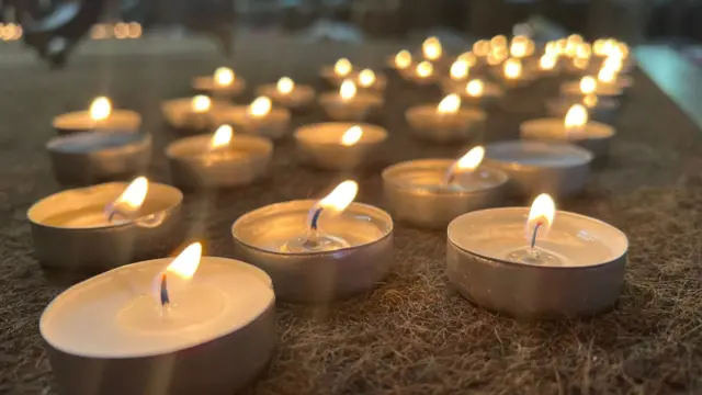 Candles at St Peter's Church