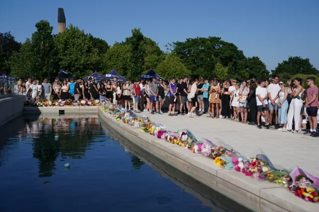 Vigil at university of Nottingham