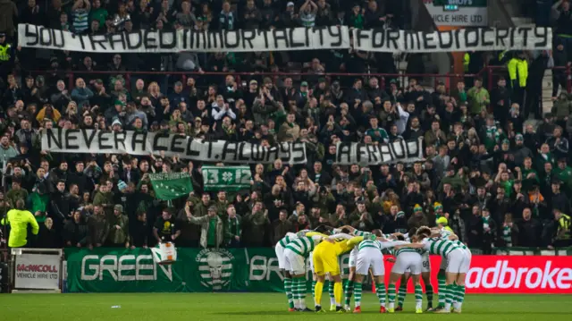 Celtic fans' banner to Brendan Rodgers