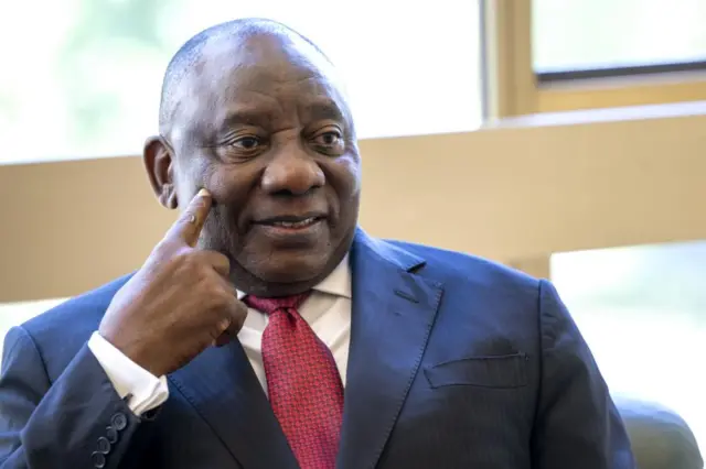 South African President Cyril Ramaphosa