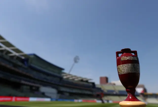 Ashes urn at Edgbaston