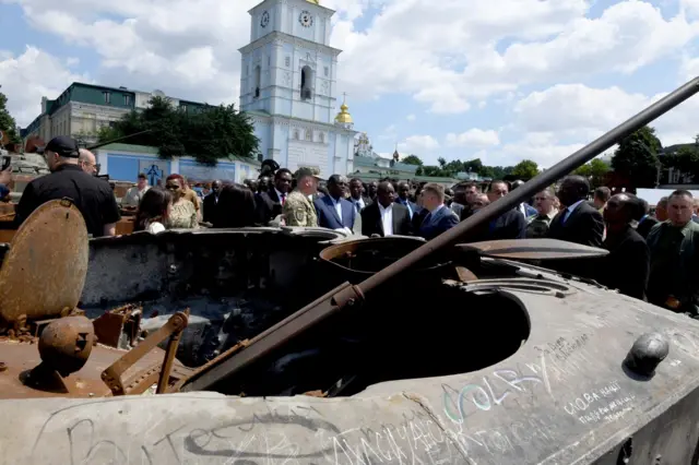 African leaders in Kyiv, 16 June 2023