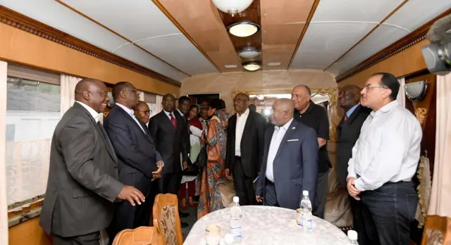 African presidents enroute to Kiev