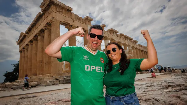 Irish fans in Athens