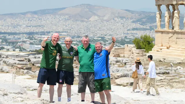 Irish fans in Athens